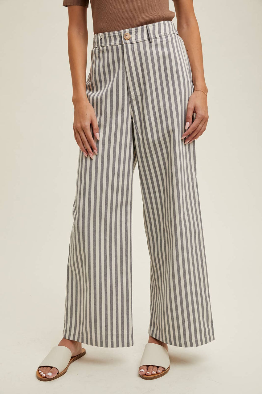 Striped Wide Leg Pants