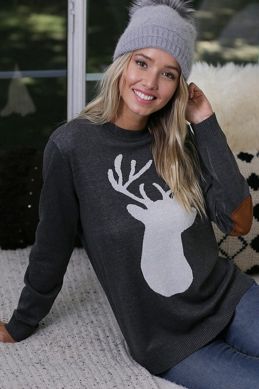 Knitted Reindeer Sweater