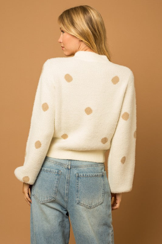 Polkadot Crop Sweater