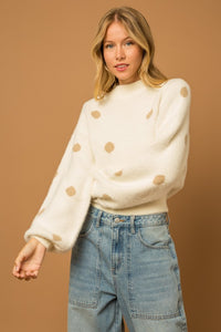 Polkadot Crop Sweater