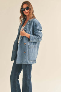 Denim Oversized Blazer