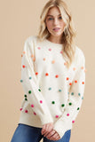 Pom Pom Knit Sweater