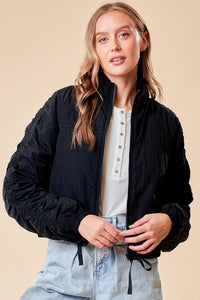 Cinched Sleeve Jacket