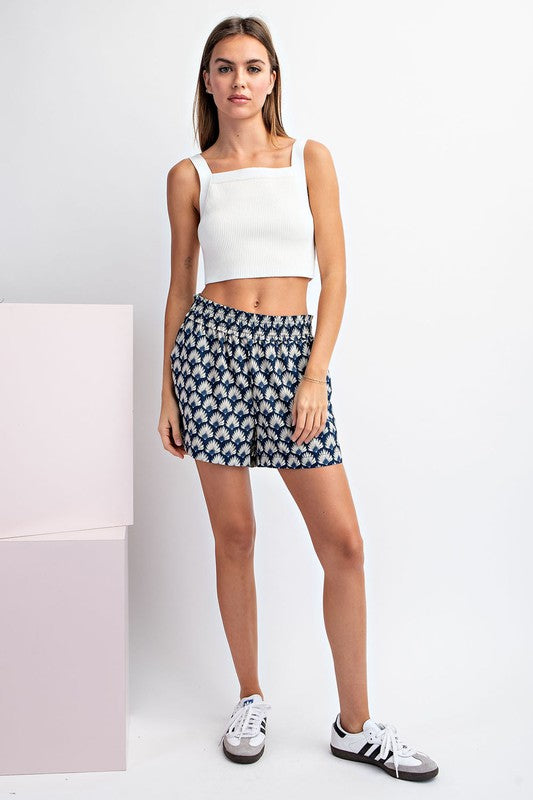 Printed Shorts With Pockets