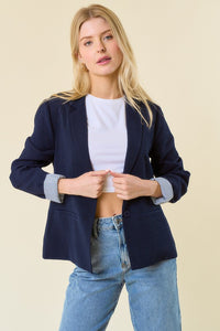 Striped Linen Blazer