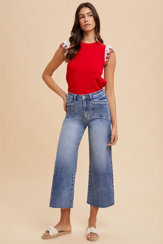 High Rise Stretch Denim Jeans