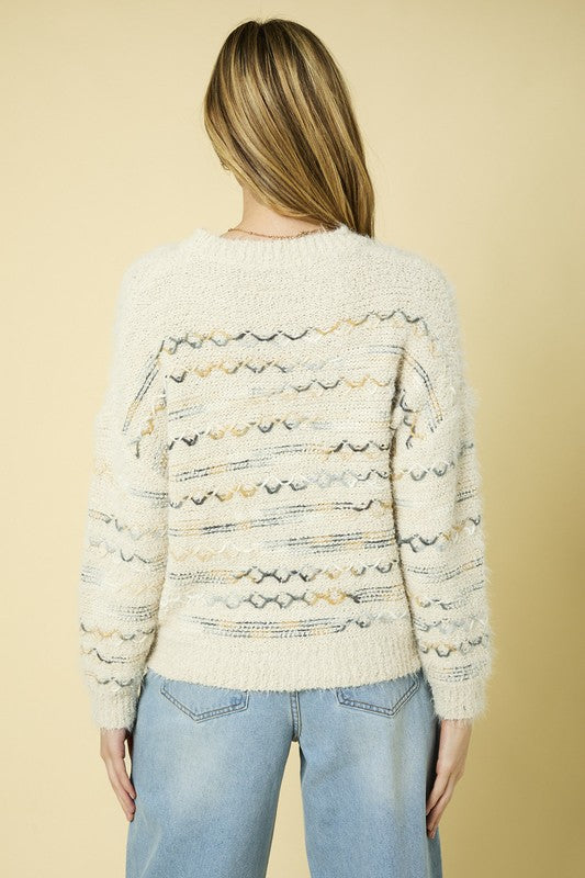 Textured Sweater Top