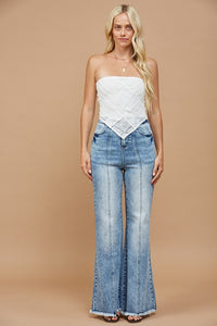 Wide Leg Palazzo Fit Jeans