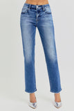 Mid Rise Ankle Tapered Jeans