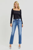 Mid Rise Ankle Tapered Jeans