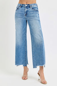 High Rise Cropped Leg Jeans