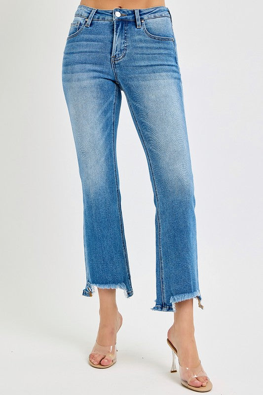 Mid Rise Tummy Control Bootcut Jeans