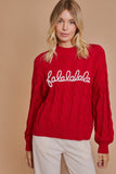 FALALA Pullover Cable Knit Sweater