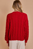 FALALA Pullover Cable Knit Sweater