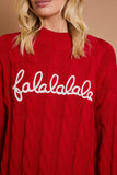 FALALA Pullover Cable Knit Sweater