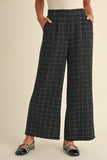 Tweed Check Pants with Pockets