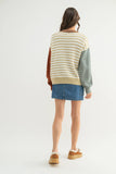 Colorblock Striped Sweater