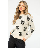 Cat Pattern Sweater