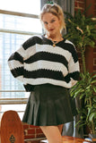 Striped Crew Knit Sweater