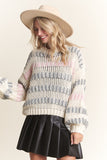 Puff Sleeve Stripe Sweater Top