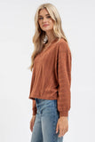 V Neck Long Sleeve Top