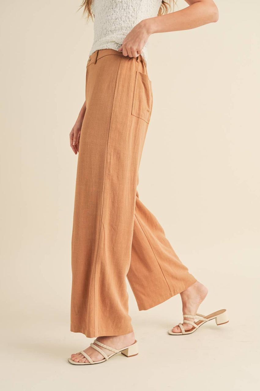 Wide Leg Pants with Pockets