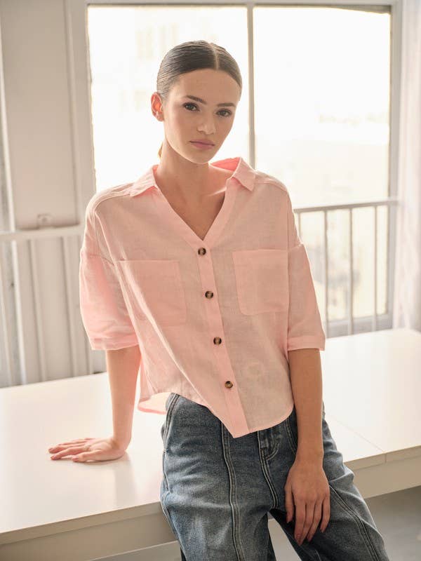 Short Sleeve Button-Down Shirt