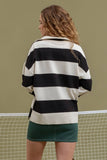 Half Zip Drop Shoulder Sweater