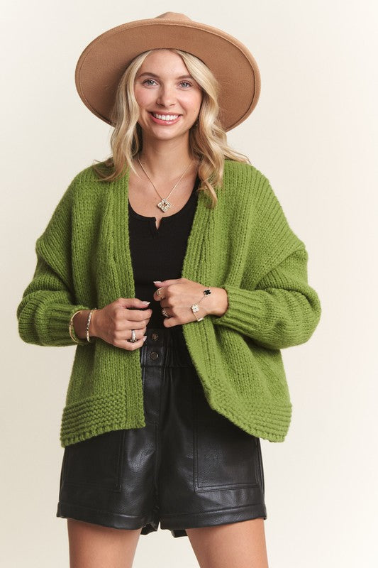 Drop Sweater Cozy Cardigan