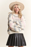 Puff Sleeve Stripe Sweater Top