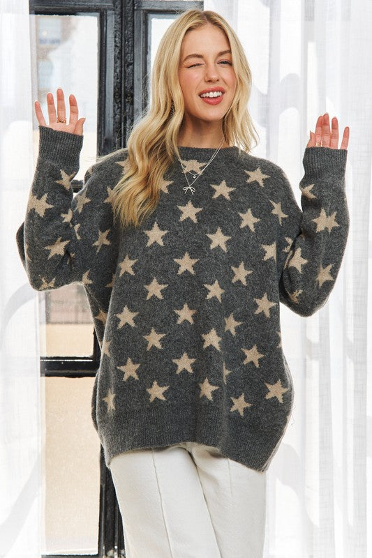 Crewneck Star Sweater