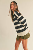 Color Blocked Sweater Top