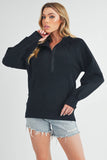 Long Dove Funnel Neck Half Zip