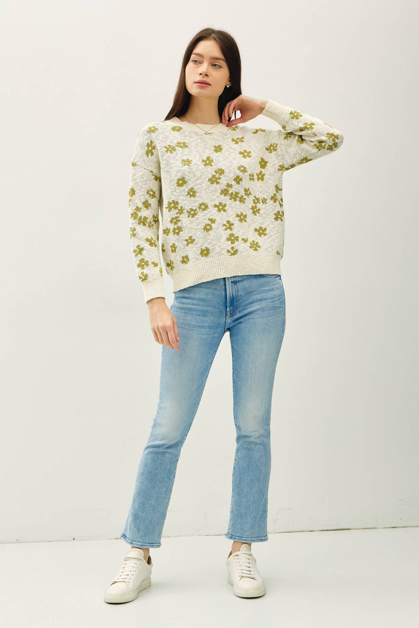 Floral Sweater Top