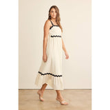 Contrast Maxi Dress