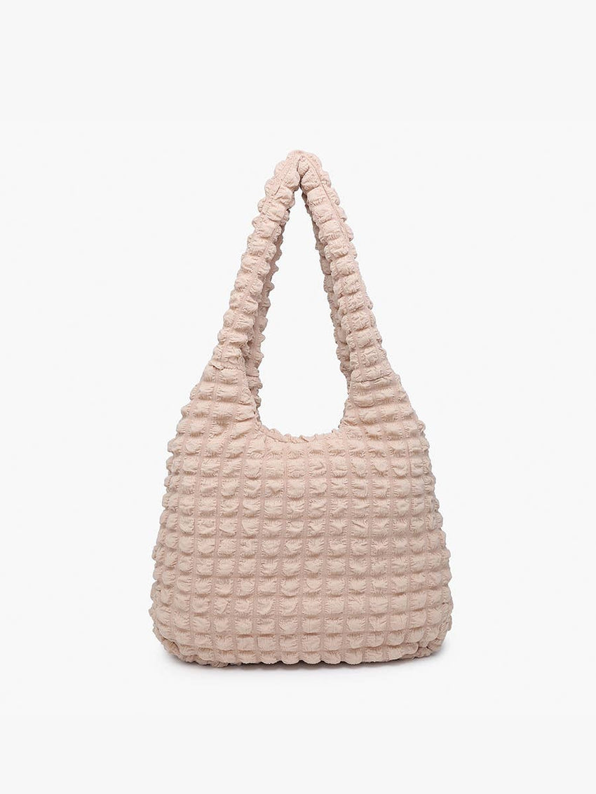 Georgia Quilted Puffy Hobo w/ Zip Closure