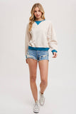 Contrast Sweatshirt Pullover