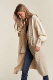 Cable Knit Sweater Cardigan