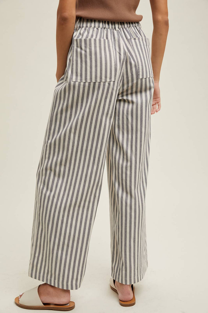 Striped Wide Leg Pants