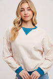 Contrast Sweatshirt Pullover