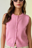 Luna Button Down Sweater Vest