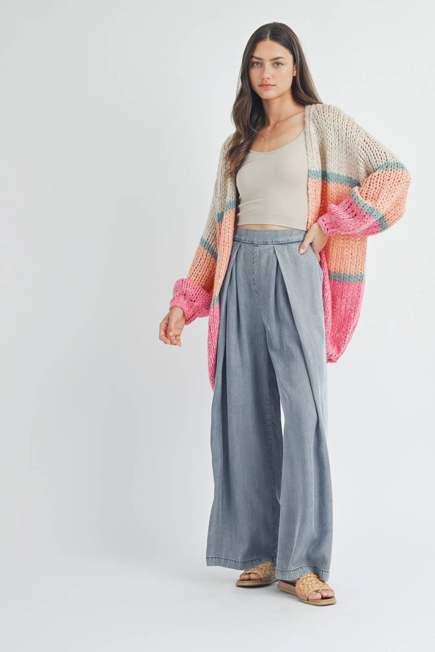 Pleated Palazzo Pants