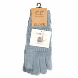 Knit CC Gloves with Lining G25: Dark Grey