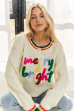 Rainbow Band Merry and Bright Sweater