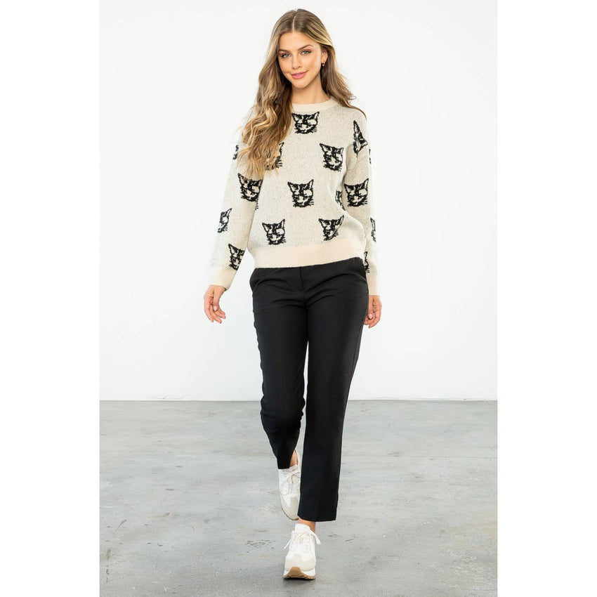 Cat Pattern Sweater