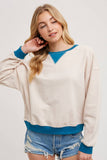 Contrast Sweatshirt Pullover