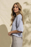 Two-Tone V-neck Sweater