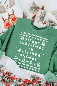 Merry Christmas Ya... Graphic Sweatshirt