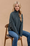 Wool Blend Turtleneck Sweater