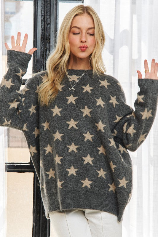 Crewneck Star Sweater